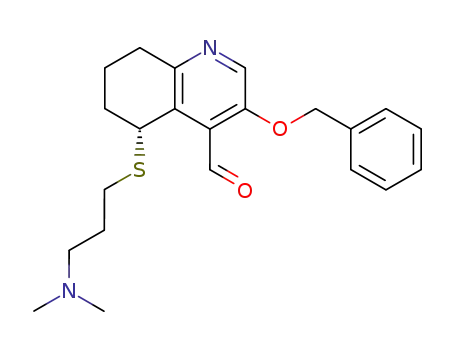 (R)-3-Benzyloxy-5-(3-dimethylamino-propylsulfanyl)-5,6,7,8-tetrahydro-quinoline-4-carbaldehyde