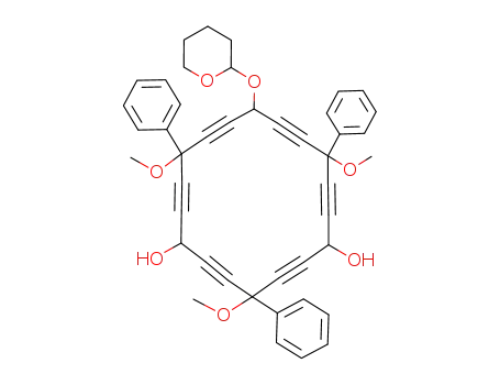 4,10,16-Trimethoxy-4,10,16-triphenyl-13-(tetrahydro-pyran-2-yloxy)-cyclooctadeca-2,5,8,11,14,17-hexayne-1,7-diol