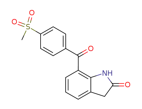 2H-Indol-2-one, 1,3-dihydro-7-[4-(methylsulfonyl)benzoyl]-