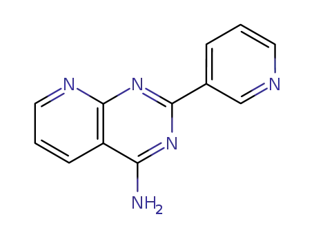 Molecular Structure of 95389-74-5 (Pyrido[2,3-d]pyrimidin-4-amine, 2-(3-pyridinyl)-)