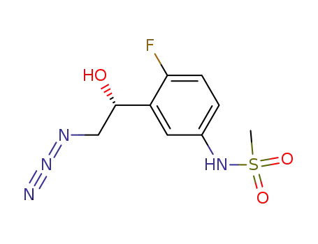 (-)-(R)-N-<3-(2-azido-1-hydroxyethyl)-4-fluorophenyl>methanesulfonamide