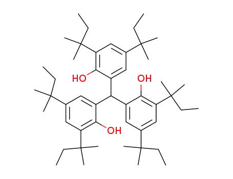 Molecular Structure of 258274-17-8 (2-[bis[3,5-bis(1,1-dimethylpropyl)-2-hydroxyphenyl]methyl]-4,6-bis(1,1-dimethylpropyl)phenol)