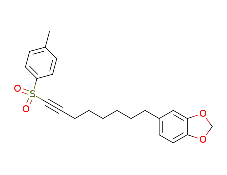 Molecular Structure of 474452-37-4 (4-[8-(p-toluenesulfonyl)-7-octynyl]-1,2-(methylenedioxy)benzene)