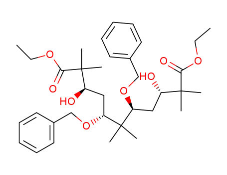 diethyl (3RS,5RS,7SR,9SR)-5,7-dibenzyloxy-3,9-dihydroxy-2,2,6,6,10,10-hexamethylundecanedioate
