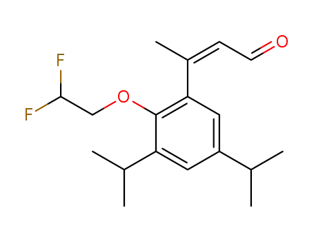 2-Butenal, 3-[2-(2,2-difluoroethoxy)-3,5-bis(1-methylethyl)phenyl]-, (2Z)-