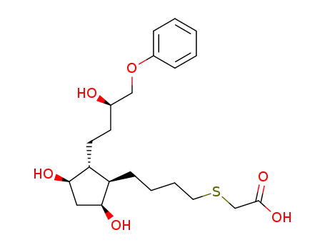 {4-[3,5-dihydroxy-2-(3-hydroxy-4-phenoxybutyl)-cyclopentyl]butylthio}acetic acid