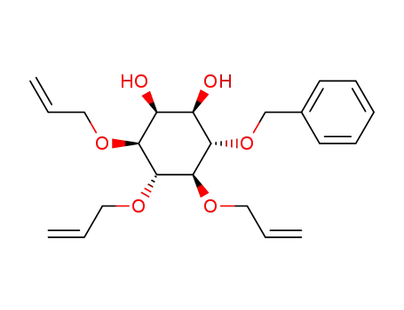 Molecular Structure of 140148-49-8 ((-)-3,4,5-tri-O-allyl-6-O-benzyl-myo-inositol)