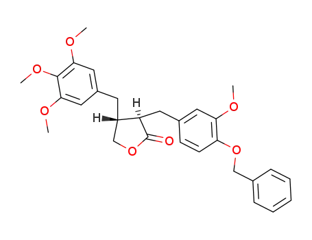 (3R,4R)-3-(4-Benzyloxy-3-methoxy-benzyl)-4-(3,4,5-trimethoxy-benzyl)-dihydro-furan-2-one