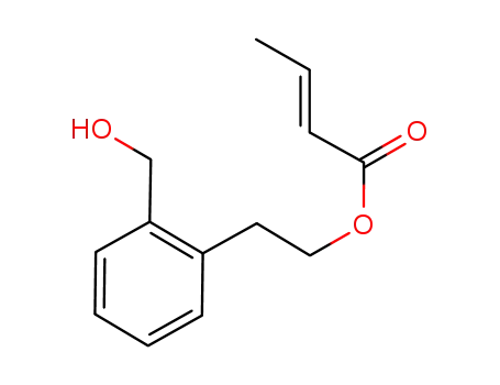 but-2-enoic acid 2-(2-hydroxymethylphenyl)ethyl ester