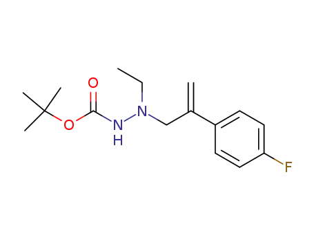 N-tert-butoxycarbonyl-N'-[2-(4-fluorophenyl)allyl]-N'-ethylhydrazine