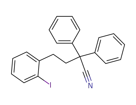 4-(2-iodophenyl)-2,2-diphenylbutanenitrile