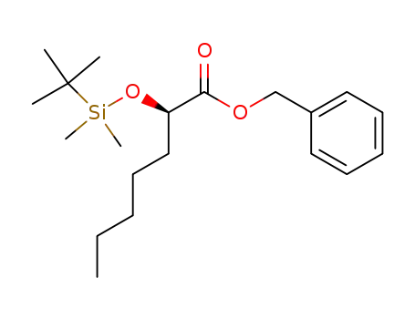 Heptanoic acid, 2-[[(1,1-dimethylethyl)dimethylsilyl]oxy]-, phenylmethyl
ester, (2R)-