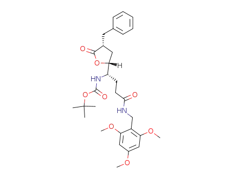 [(1S)-1-[(4R)-4-benzyl-5-oxotetrahydrofuran-(2R)-2-yl]-3-(2,4,6-trimethoxybenzylcarbamoyl)propyl]carbamic acid tert-butyl ester