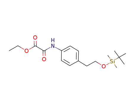 ethyl ({4-[2-(tert-butyldimethylsilyloxy)ethyl]phenyl}amino)(oxo)acetate