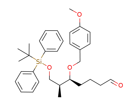 7-(<i>tert</i>-butyl-diphenyl-silanyloxy)-5-(4-methoxy-benzyloxy)-6-methyl-heptanal