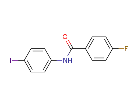 Molecular Structure of 326-03-4 (4-fluoro-N-(4-iodophenyl)benzamide)