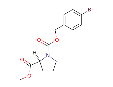 1,2-Pyrrolidinedicarboxylic acid, 1-[(4-bromophenyl)methyl] 2-methyl
ester, (S)-