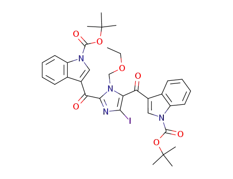 tert-butyl 3-[5-(1-tert-butoxycarbonyl-1H-indole-3-carbonyl)-1-ethoxymethyl-4-iodo-1H-imidazole-2-carbonyl]indole-1-carboxylate