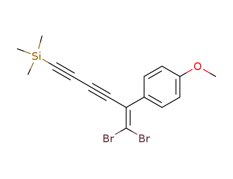 Silane, [6,6-dibromo-5-(4-methoxyphenyl)-5-hexene-1,3-diynyl]trimethyl-