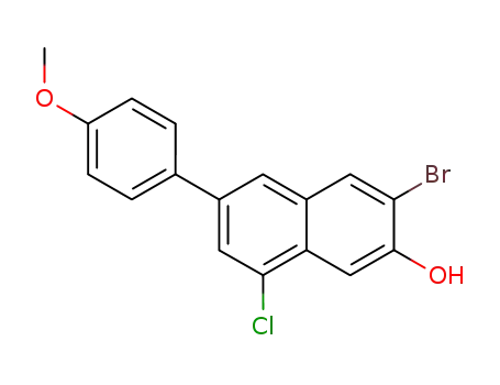 3-bromo-8-chloro-6-(4-methoxyphenyl)-2-naphthol