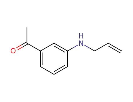 Molecular Structure of 371754-87-9 (Ethanone, 1-[3-(2-propenylamino)phenyl]- (9CI))