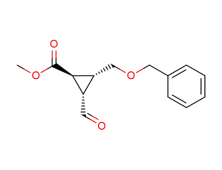 Cyclopropanecarboxylic acid, 2-formyl-3-[(phenylmethoxy)methyl]-,
methyl ester, (1S,2S,3R)-