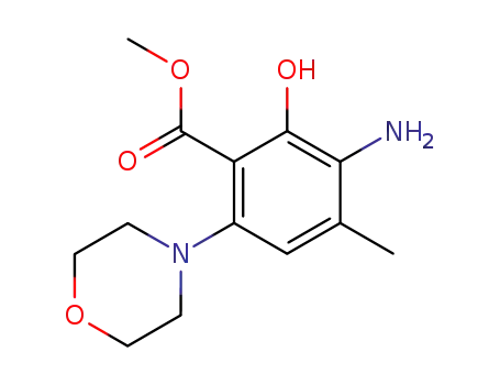 3-Amino-2-hydroxy-4-methyl-6-morpholino-benzoesaeuremethylester