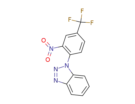 Molecular Structure of 131182-89-3 (1-[2-nitro-4-(trifluoromethyl)phenyl]-1H-1,2,3-benzotriazole)