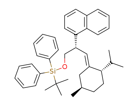 tert-Butyl-{(S)-3-[(2S,5R)-2-isopropyl-5-methyl-cyclohex-(E)-ylidene]-2-naphthalen-1-yl-propoxy}-diphenyl-silane