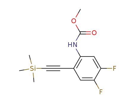 Carbamic acid, [4,5-difluoro-2-[(trimethylsilyl)ethynyl]phenyl]-, methyl
ester