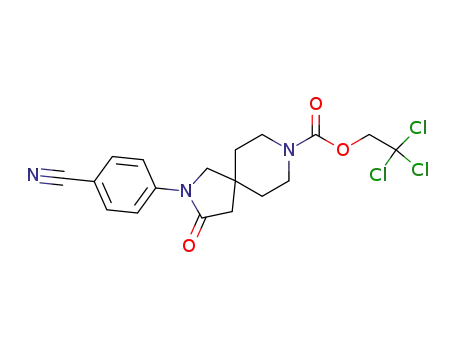 2,8-Diazaspiro[4.5]decane-8-carboxylic acid,
2-(4-cyanophenyl)-3-oxo-, 2,2,2-trichloroethyl ester