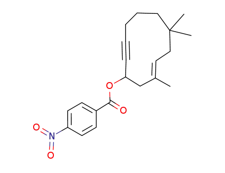 Molecular Structure of 791809-96-6 ([(3E)-3,6,6-trimethylcycloundec-3-en-10-yn-1-yl] 4-nitrobenzoate)