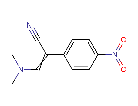 Molecular Structure of 5584-30-5 (2-(4-nitrophenyl)-3-dimethylaminoprop-2-enenitrile)