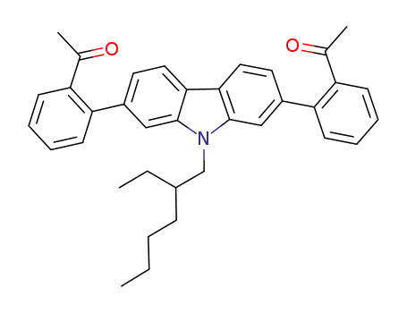 2,7-bis-(2-acetylphenyl)-9-(2-ethylhexyl)-carbazole