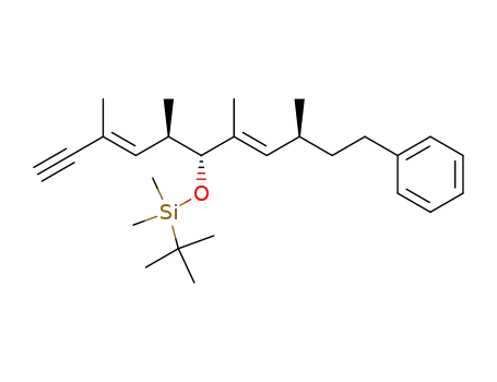(3E,5R,6R,7E,9S)-3,5,7,9-tetramethyl-6-(t-butyldimethylsilyloxy)-11-phenyl-3,7-undecadien-1-yne