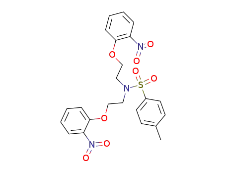 Molecular Structure of 54533-67-4 (1,5-bis(2-nitrophenoxy)-3-(4-toluenesulfonyl)-3-azapentane)