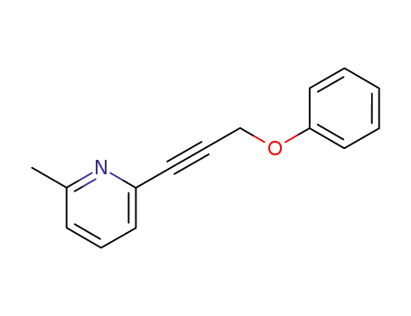 Molecular Structure of 851854-38-1 (2-methyl-6-(3-phenoxyprop-1-yn-1-yl)pyridine)