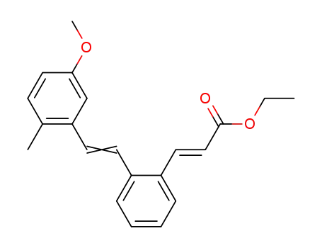 (E)-3-{2-[(E)-2-(5-Methoxy-2-methyl-phenyl)-vinyl]-phenyl}-acrylic acid ethyl ester