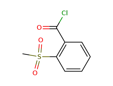 Molecular Structure of 49639-13-6 (Benzoyl chloride, 2-(methylsulfonyl)-)