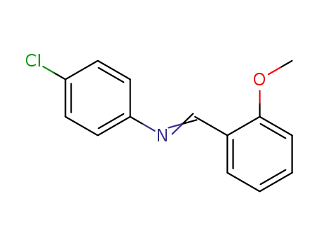 Molecular Structure of 24588-83-8 (4-chloro-N-(2-methoxybenzylidene)aniline)