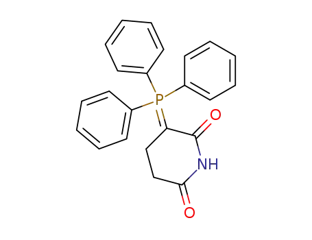 Molecular Structure of 119930-84-6 (2,6-Piperidinedione, 3-(triphenylphosphoranylidene)-)