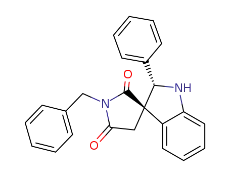trans-2-phenyl-2,3-dihydroindole-3-spiro-3'(N'benzyl)pyrrolidine-2',5'-dione