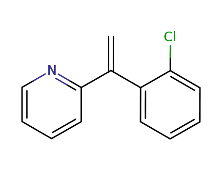 Molecular Structure of 74309-55-0 (Pyridine,2-[1-(2-chlorophenyl)ethenyl]-)