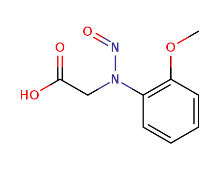 Molecular Structure of 121163-59-5 (Glycine, N-(2-methoxyphenyl)-N-nitroso-)