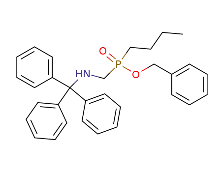 Phosphinic acid, butyl[[(triphenylmethyl)amino]methyl]-, phenylmethyl
ester