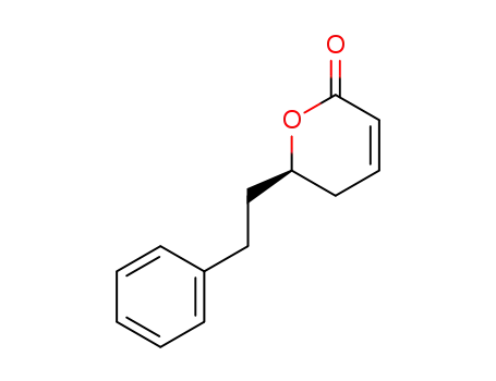 2H-Pyran-2-one, 5,6-dihydro-6-(2-phenylethyl)-, (6R)-