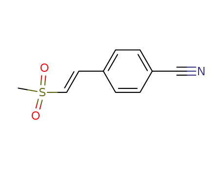 Molecular Structure of 69957-44-4 (Benzonitrile, 4-[2-(methylsulfonyl)ethenyl]-(E)-)
