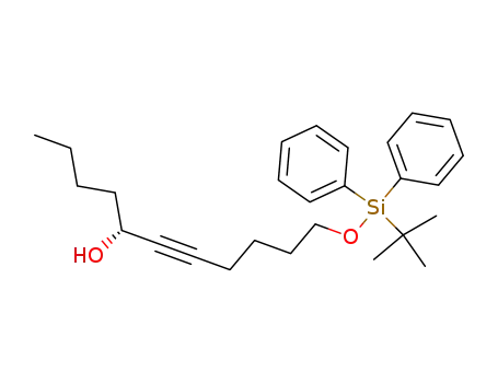Molecular Structure of 867379-80-4 (11-(<i>tert</i>-butyl-diphenyl-silanyloxy)-undec-6-yn-5-ol)