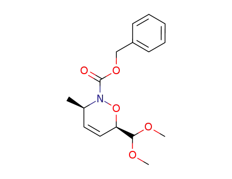 benzyl cis-6-(dimethoxymethyl)-3,6-dihydro-3-methyl-2H-1,2-oxazine-2-carboxylate