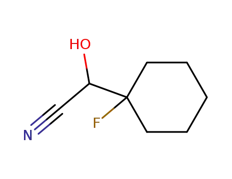 Molecular Structure of 699-43-4 (Cyclohexaneacetonitrile,  1-fluoro--alpha--hydroxy-)